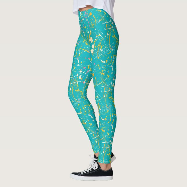 Legging Abstrato Paint Splash (Esquerda)