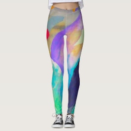 Legging Abstrato para a frente