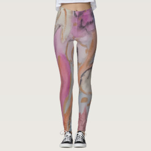 Legging Abstrato Pastel Floral