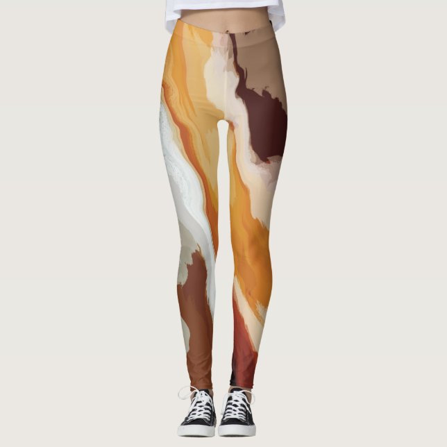 Legging Abstrato Pastel Paint Fox Tail Edition (Frente)