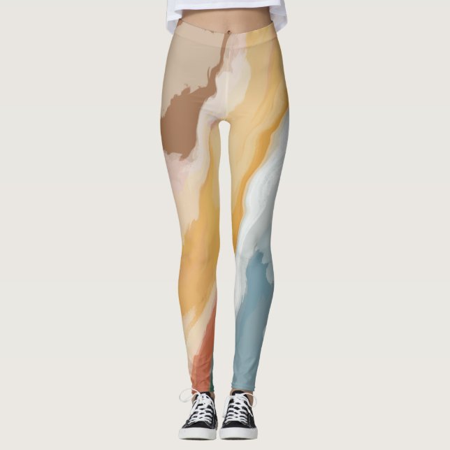 Legging Abstrato Pastel Paint Summer Edition (Frente)