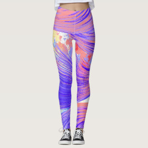 Legging abstrato Phoenix Feather