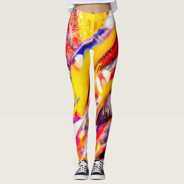 Legging Abstrato pintadas de frente (Frente)