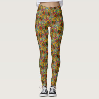 Legging Abstrato pintado com Design colorido