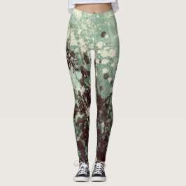 Legging Abstrato: Pintura "Faoileag air laimrig"