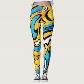 Legging Abstrato preto colorido Fundo preto Grafite