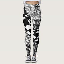 Abstrato preto e branco