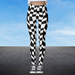 Legging Abstrato preto-e-branco com padrões alinhados<br><div class="desc">Entre no ritmo artístico com nossas "Pernas do Verificador Distorcionadas por Abstrato" do WizCraft. Este design preto-e-branco não é apenas um padrão; é uma dança de linhas e formas que espelham os impulsos lindamente imprevisíveis da vida. Sinta-se inspirado e envolto em conforto à medida que cada checagem e curva se...</div>