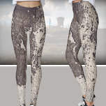 Legging Abstrato preto e branco (parede rachada)<br><div class="desc">"Às vezes,  paredes rachadas parecem velhas cartas" Leggings. Preto - branco - cinza velha muro quebrada,  padrão minimalista de abstrato urbano. presente de excelente para aqueles que querem encontrar beleza na vida cotidiana,  amem o estilo viagem ou grunge. Veja o meu topo do Tanque com o mesmo design.</div>