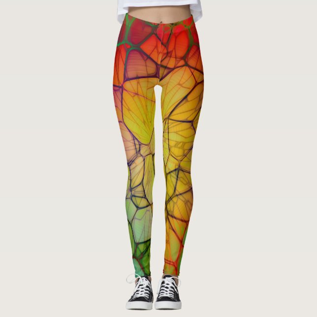 Legging Abstrato Rainbow Web (Frente)
