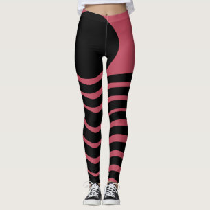Legging Abstrato Rosa Profundo Bauhaus