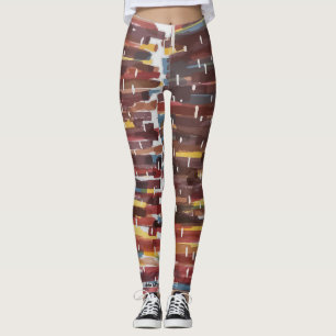 Legging Abstrato Sepia