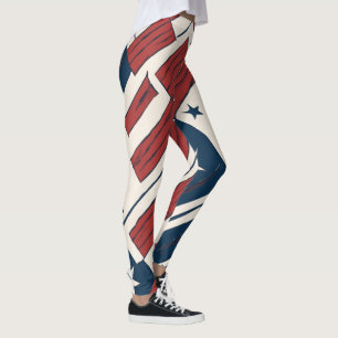 Legging Abstrato Stars and Stripes 4 de julho