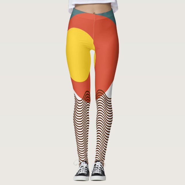 Legging Abstrato Sundown (Frente)