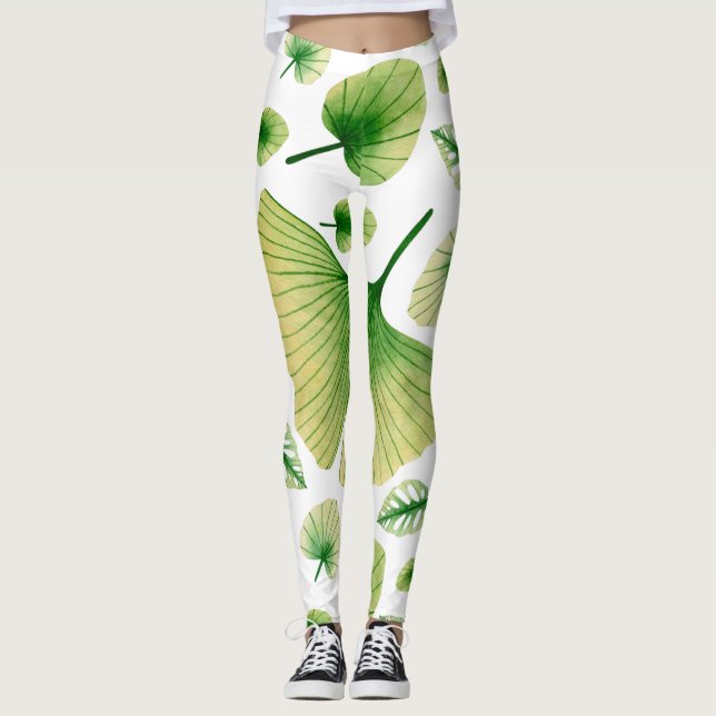 Legging Abstrato Tropical Art (Frente)