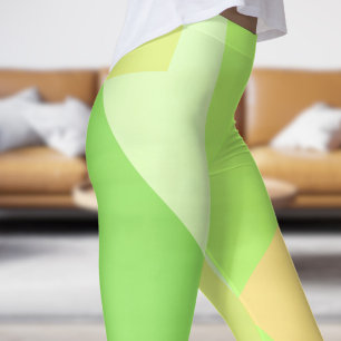 Legging Abstrato verde impressionante