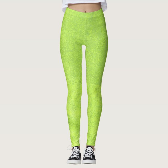 Legging Abstrato verde papel (Frente)