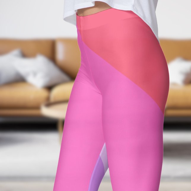 Legging Abstrato vermelho escuro (Bold Red Fade Abstract Leggings)