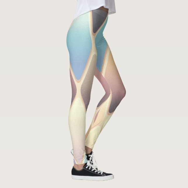 Legging Abstrato | Zazzle_Growth. (Direita)