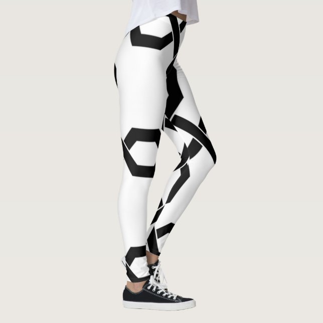 Legging Abstrato | Zazzle_Growth. (Direita)