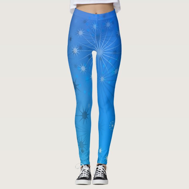 Legging Abstrato | Zazzle_Growth. (Frente)