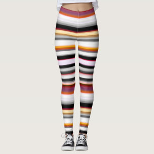 Legging Abstratos, cor-de-rosa e Cinza