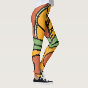 Legging Abstratos Formas Mantendo Estilo de Vidro