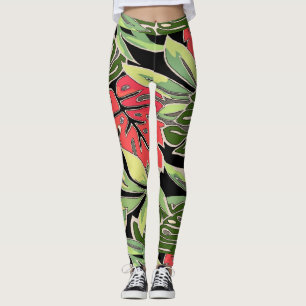Legging Abstratos Formas Mantendo Estilo de Vidro