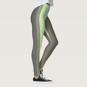 Legging abstratos verdes e cinza
