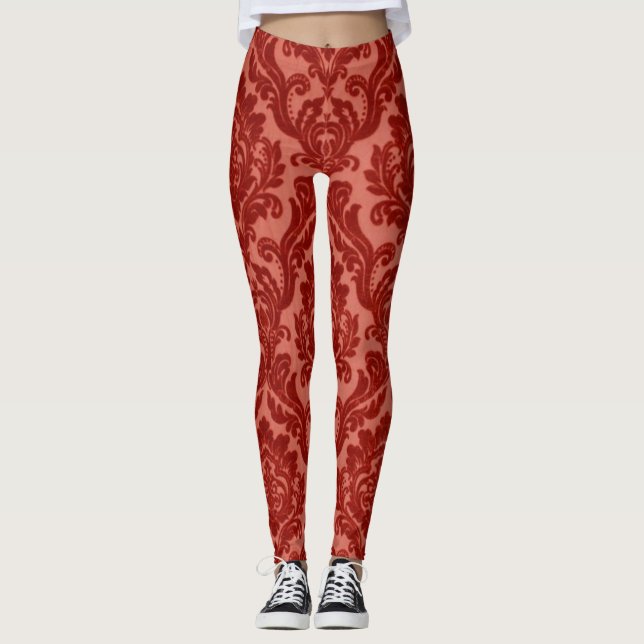 Legging Acanthus Vermelho  (Frente)