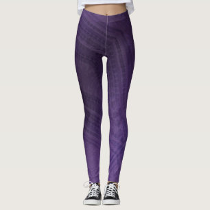 Legging Aceitação   Padrão de Boho Eclético Violet