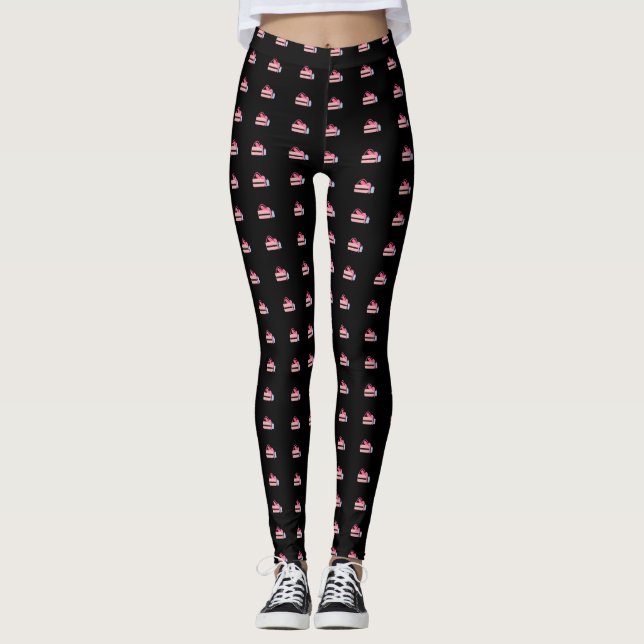 Legging Acessórios de Yoga Rosa (Frente)