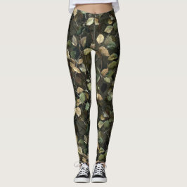 Legging Acessórios femininos de camuflagem fofa Calças Cap