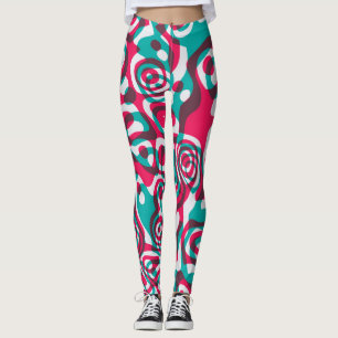 Legging Acido Psicodélico Sem Olhos De Fundo Funky.