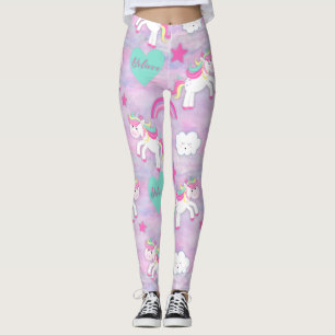 Legging Acredite em Unicórnios Rosa