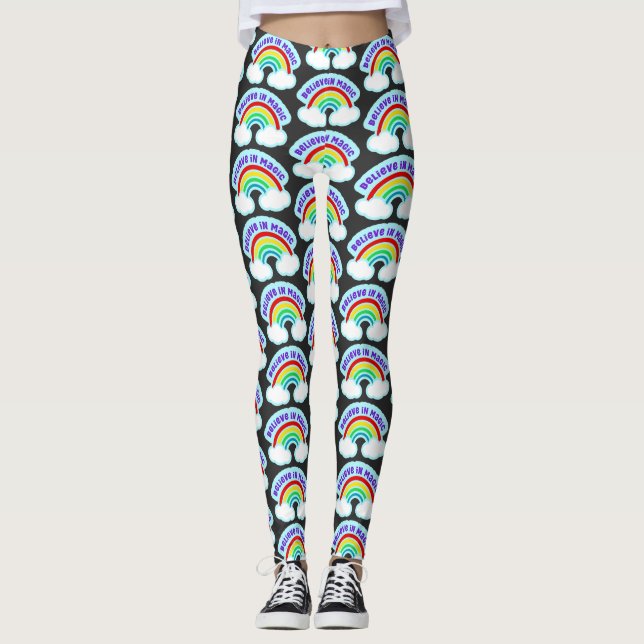 Legging Acredite na Magic Retro Design (Frente)