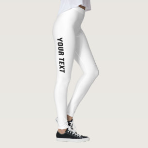 Legging Adicionar seu nome Logotipo de texto Modelo person