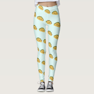 Legging Adorável sorriso kawaii taco