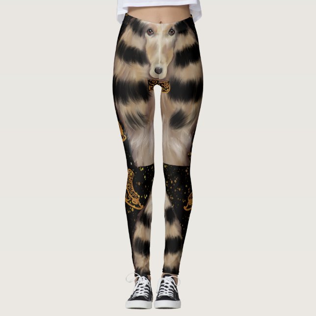 LEGGING AFGHAN HOUND OURO  (Frente)