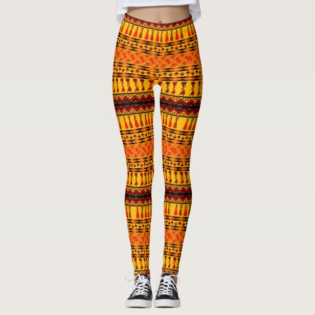 Legging African Love - Power yoga Ir (Frente)