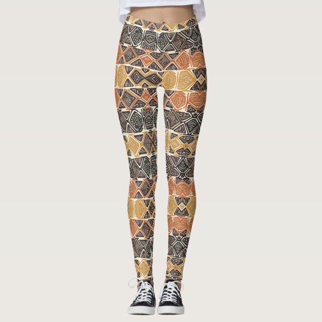 Legging African Love - Power yoga Ir (Frente)