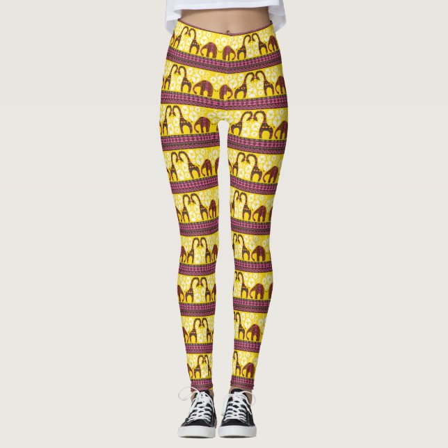 Legging African Love - Power yoga Ir (Frente)