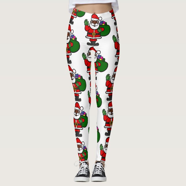 Legging africano negro santa claus xmas (Frente)