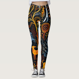 Legging Afrikanischem Flair