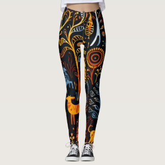 Legging Afrikanischem Flair