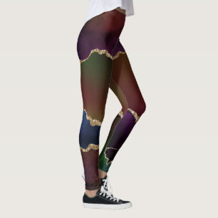 Legging Agato Escuro Intenso   Moody Rainbow Jewel Tone