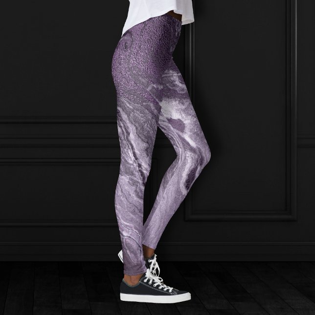 Legging Agato roxo cristalalizado | Pedra Marmorizada Mood (Criador carregado)