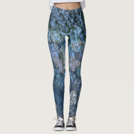 Legging Água corrente, riacho, vapor, pedras submarinas