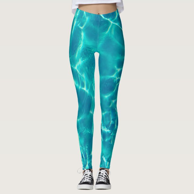 Legging Água de Piscina Teal (Frente)