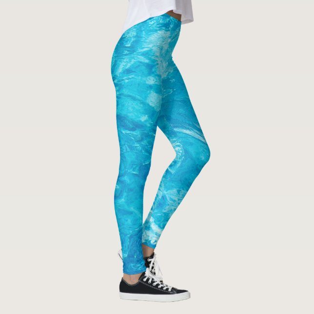Legging Água de piscina turquesa (Direita)